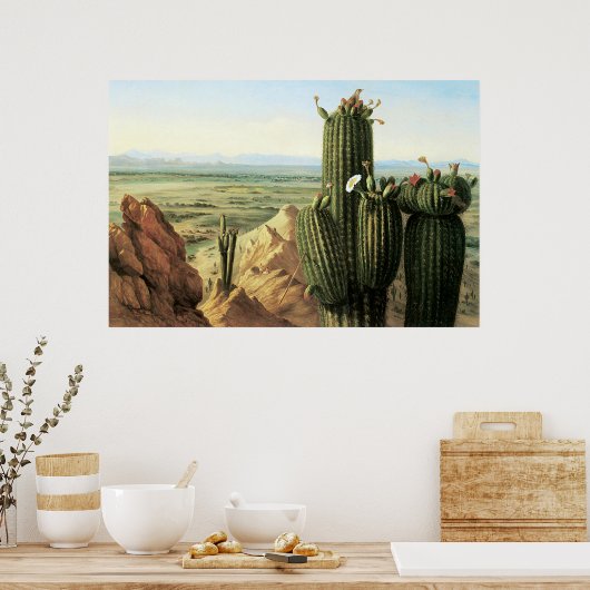 マリコパマウンテンからビューザリバーギラ ポスター (キッチン)