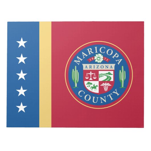 マリコパ州旗(アリゾナ) ノートパッド (正面)