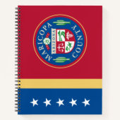 マリコパ州旗(アリゾナ) ノートブック (正面)