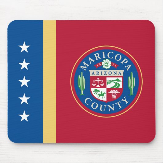 マリコパ州旗(アリゾナ) マウスパッド (正面)