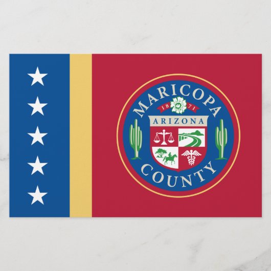 マリコパ州旗（アリゾナ） 便箋 (正面)