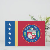 マリコパ州旗（アリゾナ） 便箋 (スタンド正面)