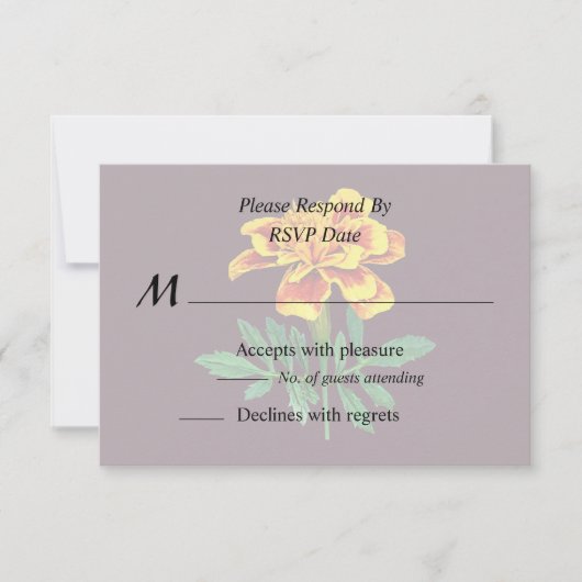 マリゴフランスのルド 出欠カード (正面)