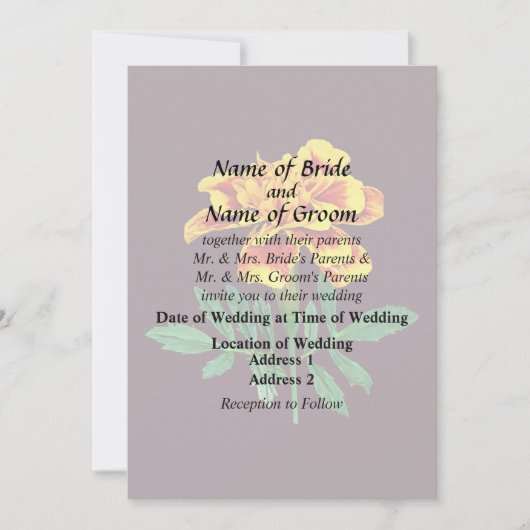 マリゴフランスのルド 招待状 (正面)