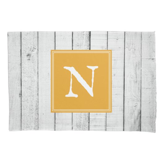 マリゴルドモノグラム素朴ピラローケース 枕カバー (正面)