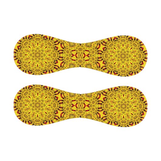 マリゴールズイエロー&レッドヴィンテージ万華鏡のように千変万化するパターン 野球ボール (パネル)