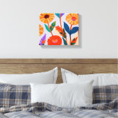 マリゴールドお祝い キャンバスプリント (インサイチュ (寝室))