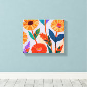 マリゴールドお祝い キャンバスプリント (インサイチュ (ウッドフロア))