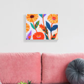 マリゴールドお祝い キャンバスプリント (インサイチュ (リビング))