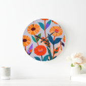 マリゴールドお祝い ラージ壁時計 (ホーム)