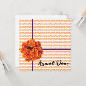 マリゴールドとビー・グリーティング・カード カード (正面/裏面インサイチュ)