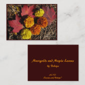 マリゴールドとメープル葉ズATC 名刺 (正面/裏面)