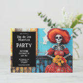 💀マリゴールドと帽子のラ・カラベラ 招待状 (スタンド正面)