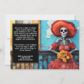 💀マリゴールドと帽子のラ・カラベラ 招待状 (裏面)