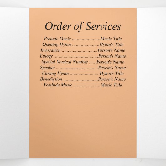 マリゴールドの背景にある記念写真4枚 三つ折り案内状 (内部中)