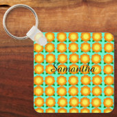 マリゴールドの花 キーホルダー (正面)