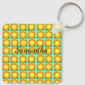 マリゴールドの花 キーホルダー (裏面)