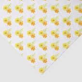 マリゴールドオレンジ色の黄色の白いギフトティッシュペーパー 薄葉紙 (詳細)