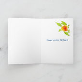 マリゴールドストライプズ誕生日10月ゴッドマザー カード (内部)