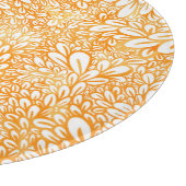 マリゴールドフローラ:シンプルオレンジ色パターン カッティングボード (角)