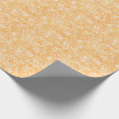 マリゴールドフローラ:シンプルオレンジ色パターン ラッピングペーパー (角)