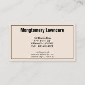 マリゴールド充填ヴィンテージ手押し車の気に芝生 名刺 (裏面)