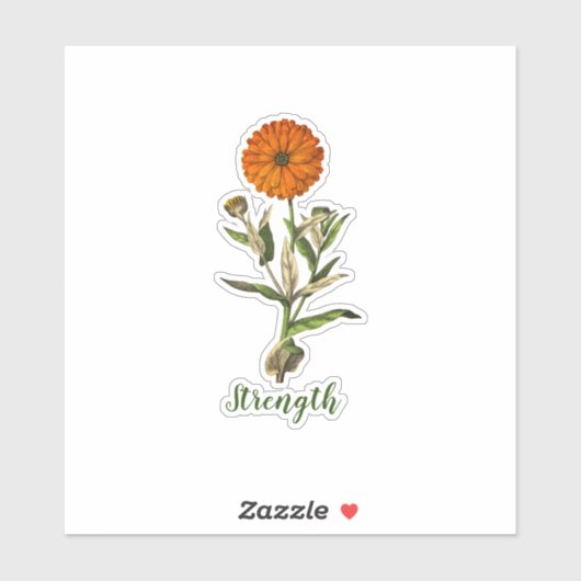 マリゴールド強感動的度クラシックラウンドスティクス シール (シート)