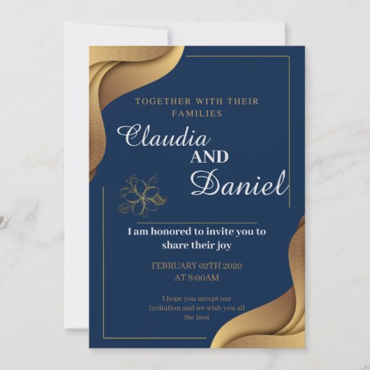 マリゴールド招待状インディアンはヒンドゥー結婚ズのカードとして 招待状 (正面)