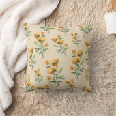 マリゴールド水彩装飾用クッション クッション (ブランケット)