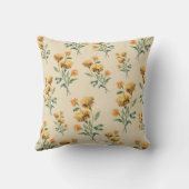 マリゴールド水彩装飾用クッション クッション (裏面)