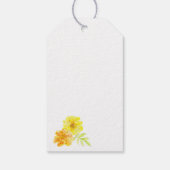 マリゴールド素晴らしウォーター感謝していカラーアートラベル ギフトタグ (裏面)