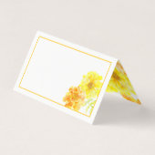 マリゴールド結婚イエローのゲストプレイステントカード (裏面)