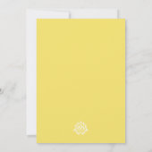 マリゴールド結婚式招待状 招待状 (裏面)