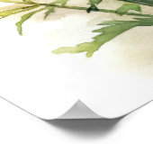 マリゴールド花アートプリントポスター ポスター (角)