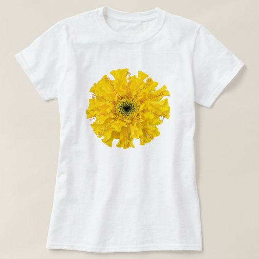 マリゴールド花化学分子Tシャツ Tシャツ (デザイン正面)