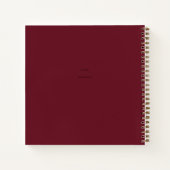 マリゴールド花柄ノート ノートブック (裏面)