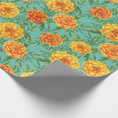 マリゴールド花柄 ラッピングペーパー (角)
