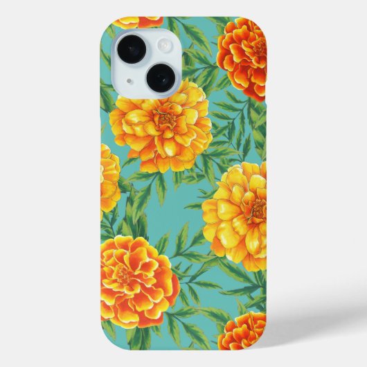 マリゴールド花柄 Case-Mate iPhoneケース (裏面)