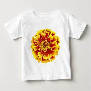 マリゴールド花 ベビーTシャツ