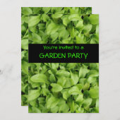 マリゴールド苗カスタム園パーティー招待状 招待状 (正面/裏面)