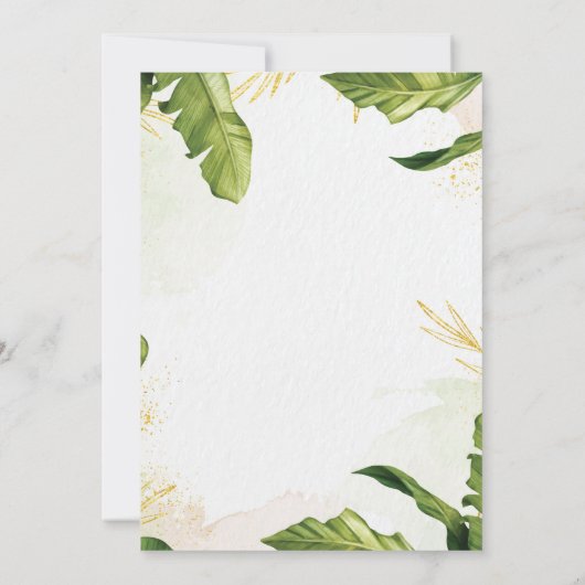 マリゴールド葉ファーズLord Ganeshインディアン結婚ズ 招待状 (裏面)