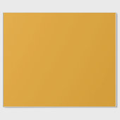 マリゴールド黄無地の色 |クラシック |エレガント | ラッピングペーパー (フラット)