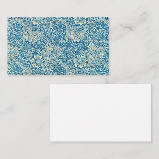 マリゴールド、1875年ウィリアム・モリス 名刺 (正面/裏面)