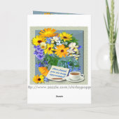 マリゴールドPOSY～友情カード サンキューカード (裏面)