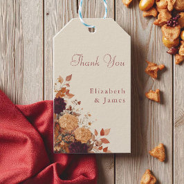 マリゴ素朴ルボホ秋フローラ結婚ズ ギフトタグ