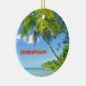 マリシャスの熱帯島 セラミックオーナメント (右)