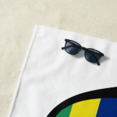 マリシャスはカスタムな文字のビーチタオルを影で覆います ビーチタオル (インサイチュ)