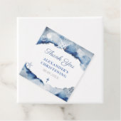 マリタイムダークブルー《キリスト教》洗礼式や命名式パーティーありがとう フェイバータグ (インサイチュ)