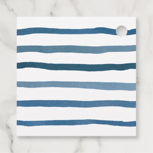 マリタイムダークブルー《キリスト教》洗礼式や命名式パーティーありがとう フェイバータグ (裏面)