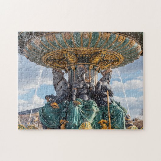 マリタイムファウンテンアットプレイドラコンコルド – パリ ジグソーパズル (横)